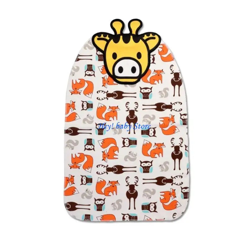 Baby Kids Sweat Absorption Towel | Cartoon Cotton Back Pad