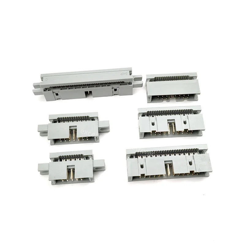 5pcs 2.54MM IDC Type Box Header Male Headers 10/14/16/18/20/30/34/40/50 PIN Connector for 1.27mm Pitch Flat Cable Peaceful Pleasures Health and Wellness