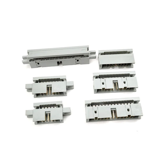 5pcs 2.54MM IDC Type Box Header Male Headers 10/14/16/18/20/30/34/40/50 PIN Connector for 1.27mm Pitch Flat Cable Peaceful Pleasures Health and Wellness