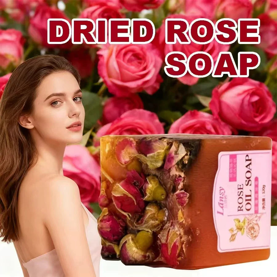 Dried Rose Handmade Essential Oil Facial & Shower Soap