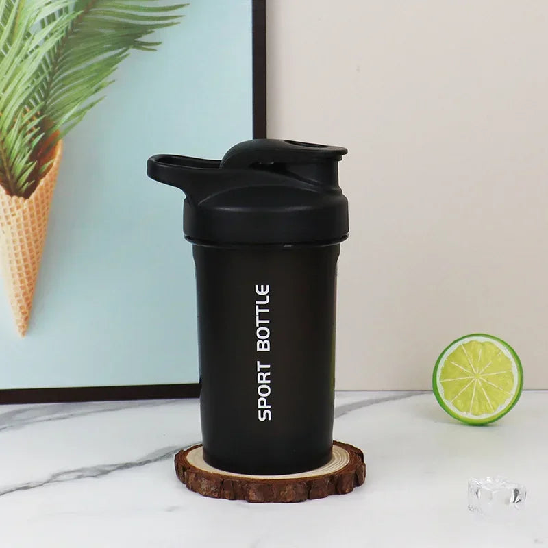 300ml Portable Protein Powder Shaker Bottle Leak Proof Water Bottle for Gym Outdoor Fitness Training Sport Mixing Cup with Scale Peaceful Pleasures Health and Wellness black China Mainland