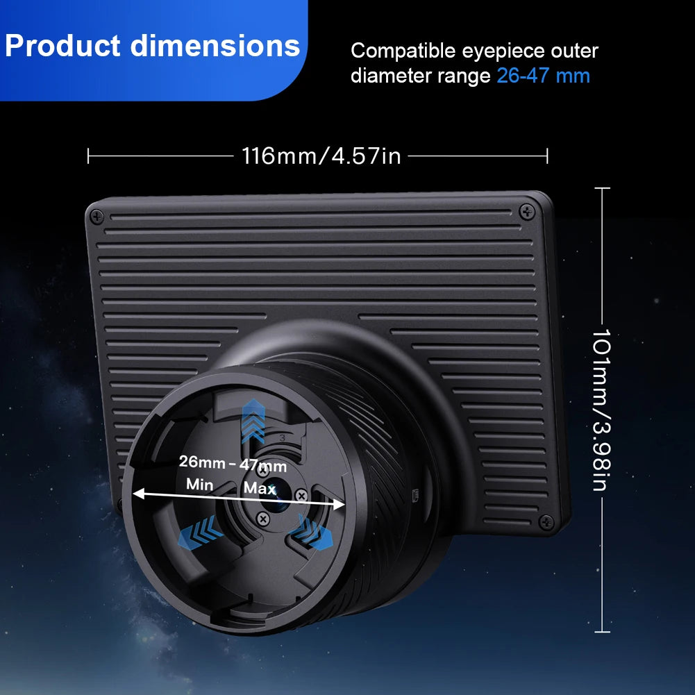 WiFi Telescope Camera Eyepiece 1080P Digital Eyepiece with 4.3 Inch IPS Screen for Astronomical Telescope Accessories Peaceful Pleasures Health and Wellness