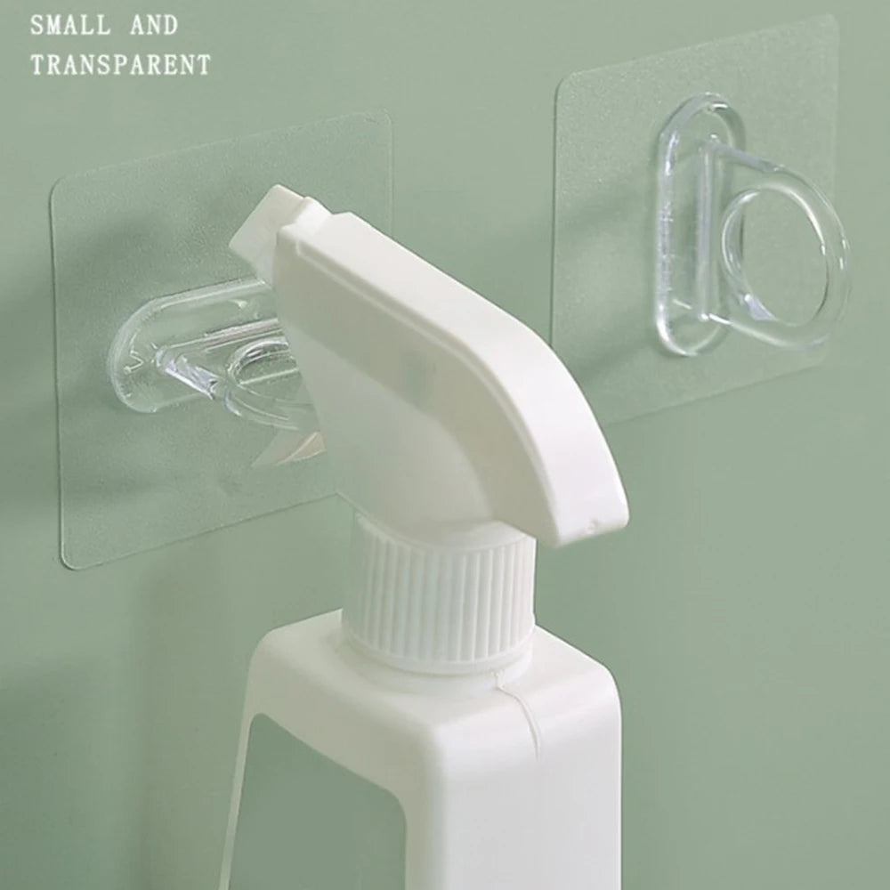 Adhesive Spray Bottle Hooks Easy To Use And Easy To Install Curtain Rod Holder for Bathroom Kitchen Home Hotel Peaceful Pleasures Health and Wellness