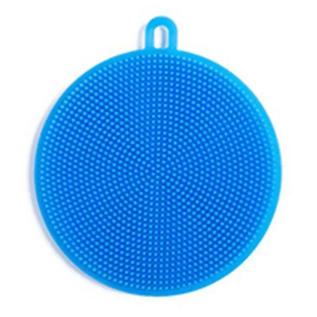 Kitchen Silicone Dish Washing Scrubber Cleaning Brush Bowl Pot