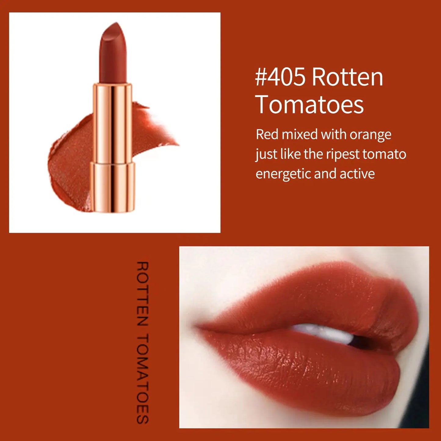 Matte Lipstick Set with Chain Bag for Long Lasting Color