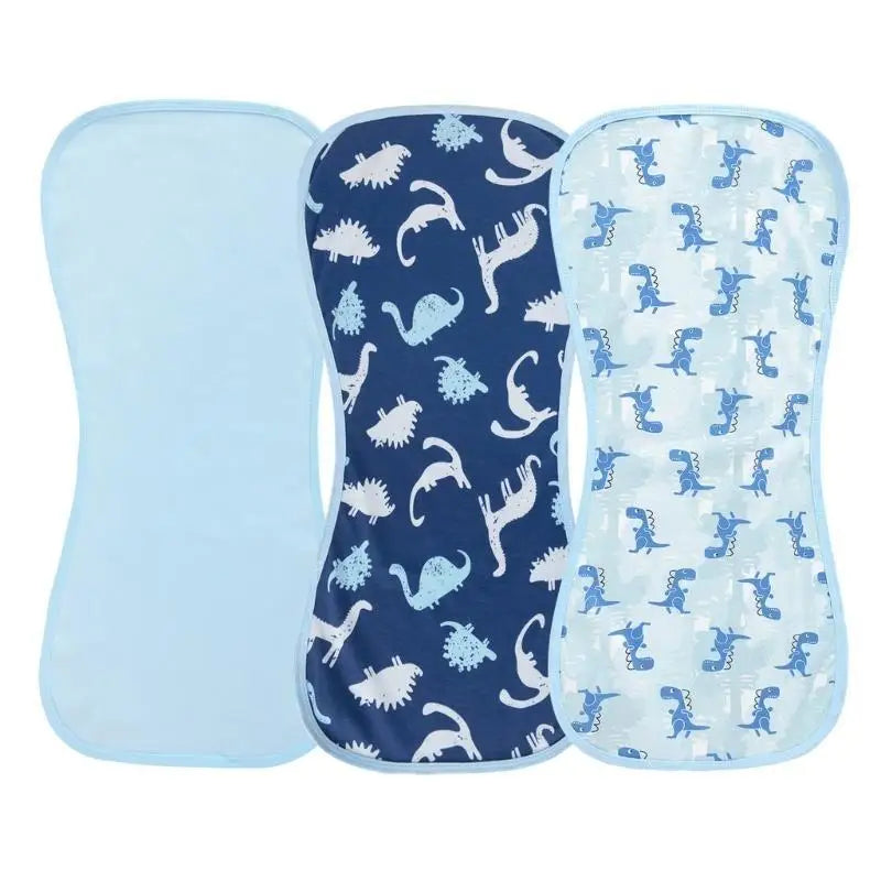 Soft Cotton Baby Burp Cloths – 3 or 5 Pack Infant Feeding Bibs