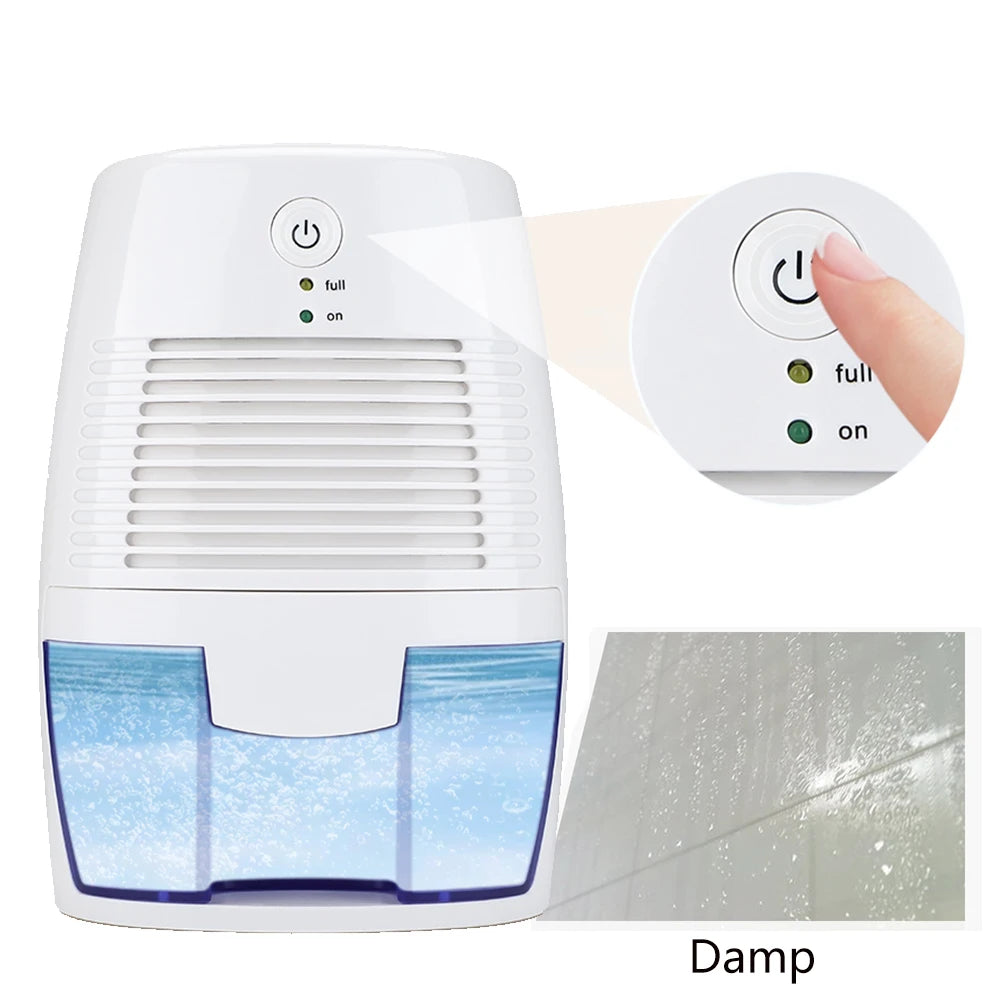 USB Powered Portable Dehumidifier Home Moisture Absorber for Bathroom Closet 500ml Mini Dehumidifier Prevent Mold Mildew & Odor Peaceful Pleasures Health and Wellness