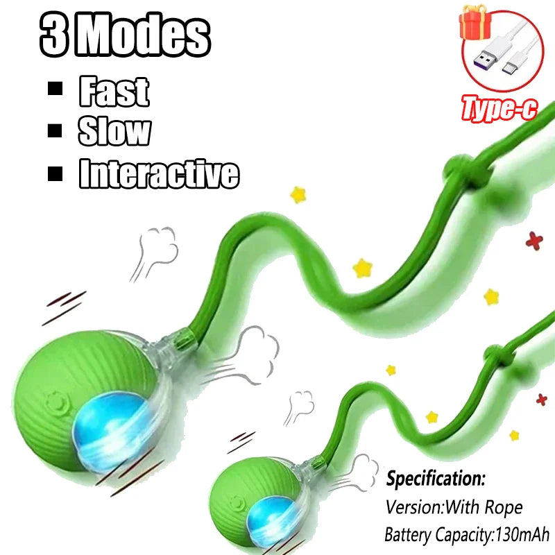 Electric Self-Moving Cat Ball Toy | Auto Rolling Interactive Play