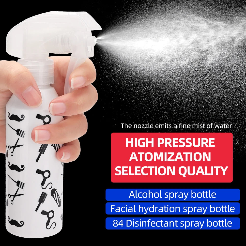 Barber Hair Spray Bottle High Pressure Ultra Fine Continuous Water Salon Refillable Hairdressing Sprayer Barbershop Home Tools Peaceful Pleasures Health and Wellness