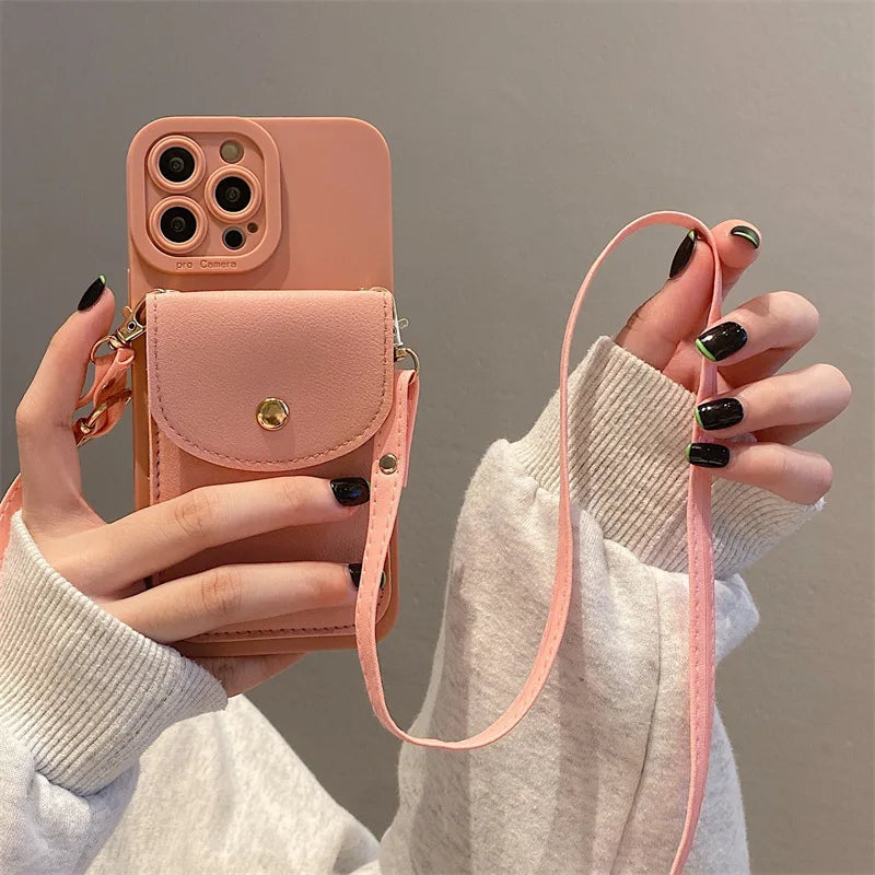case for iphone 15 pro max with pocket wallet phone case case for iphone 17 pro max with card protective phone cases magnetic Peaceful Pleasures Health and Wellness Pink iPhone 16 Pro Max