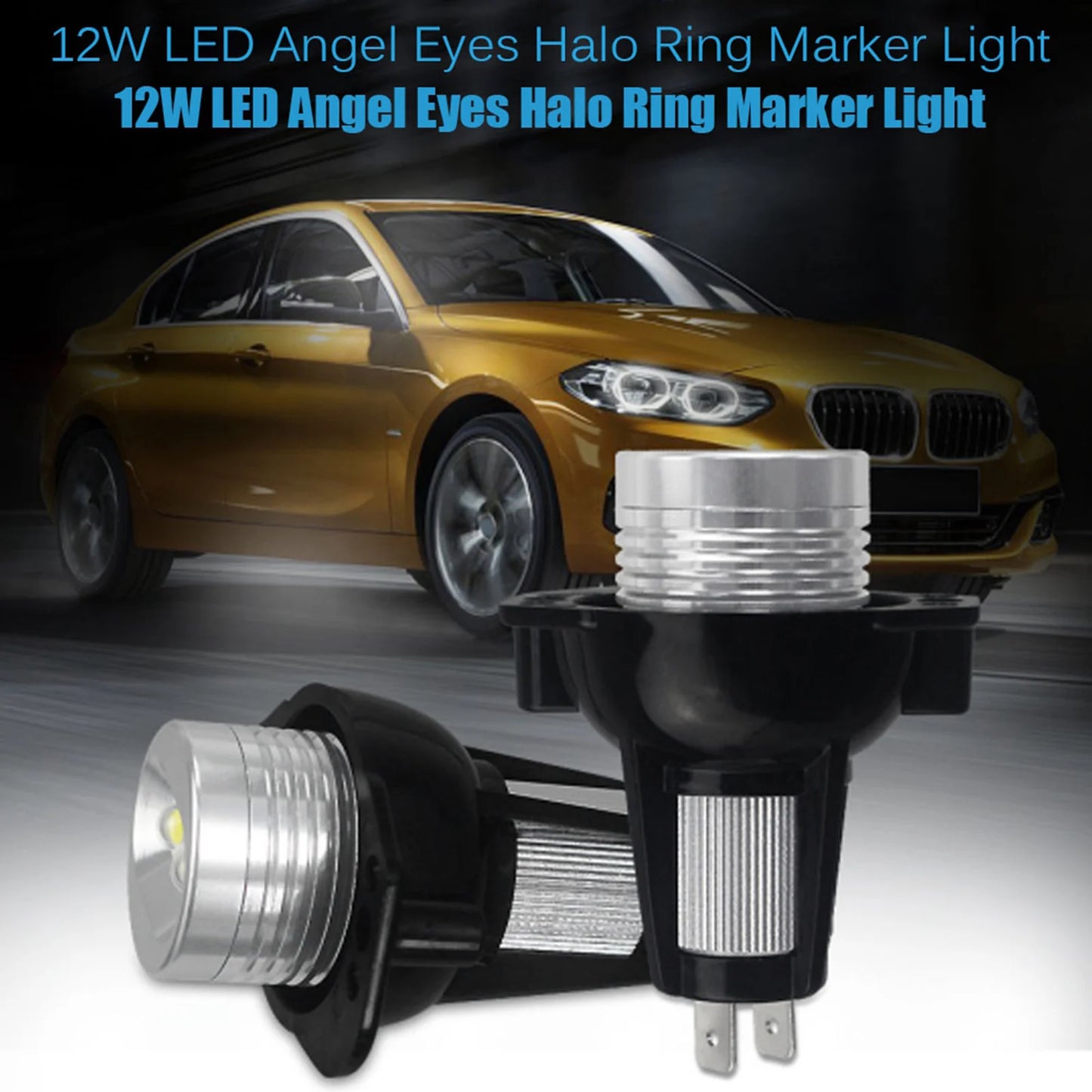 12W LED Angel Eyes Halo Light for BMW E90 E91 2005–2008