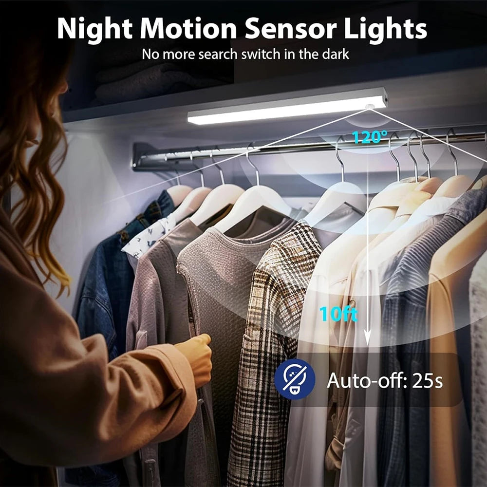 Rechargeable LED Bar Light with Motion Sensor | Cabinet & Hallway