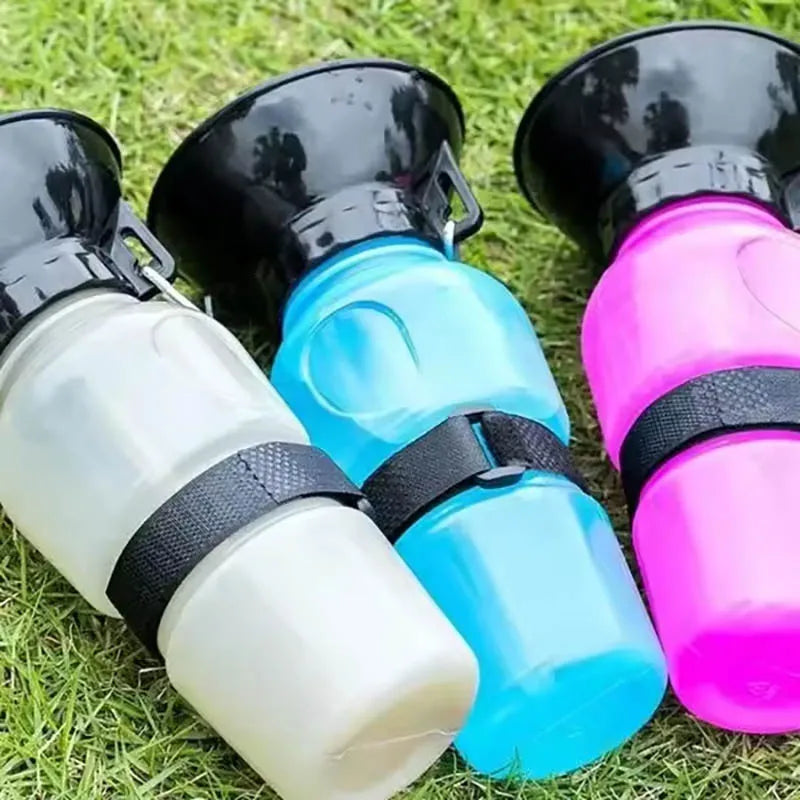 500ml Portable Pet Water Bottle – Leak-Proof Travel Cup for Dogs