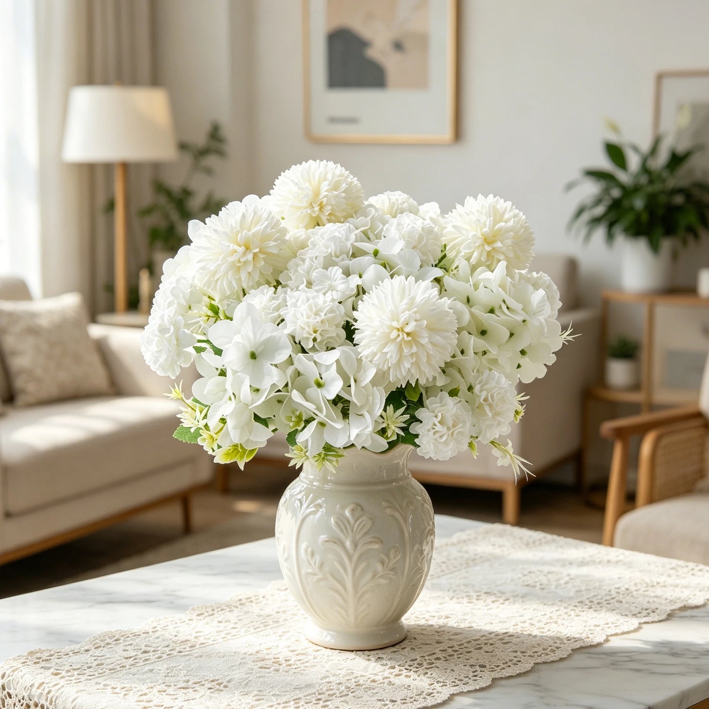 Silk Ball Chrysanthemum Artificial Flowers – Wedding & Home Décor