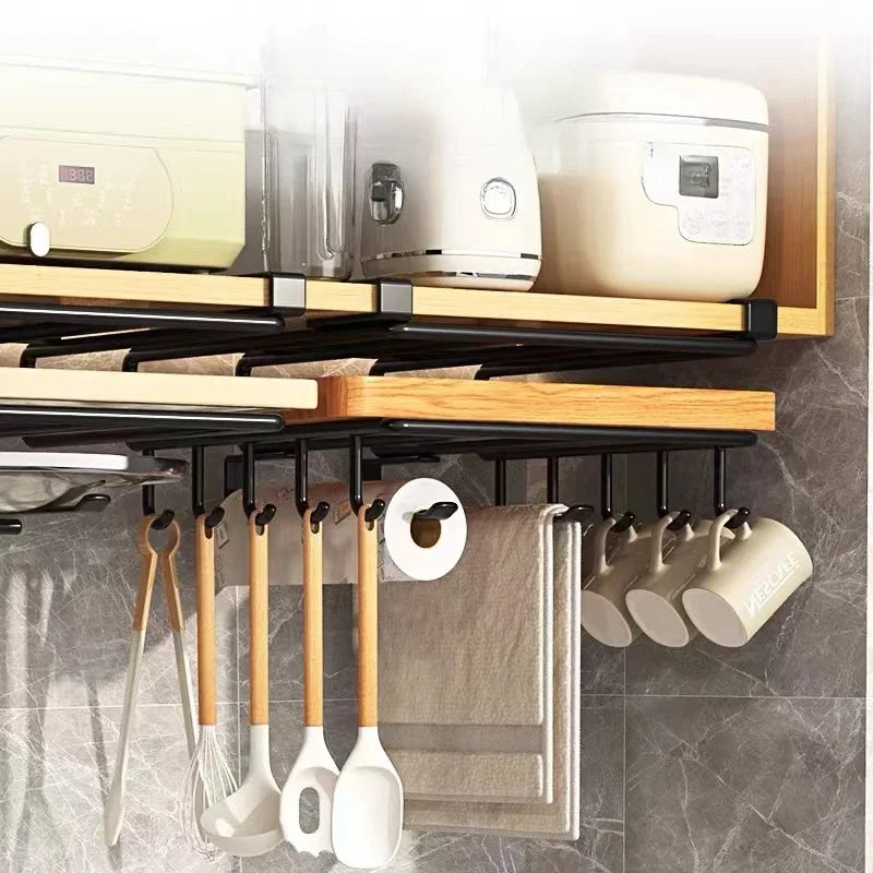 Kitchen Under Cabinet Basket Storage Shelf Cutting Board Rack Kitchen Closet Rack Under Desk Cabinet Office Bathroom Organizers Peaceful Pleasures Health and Wellness