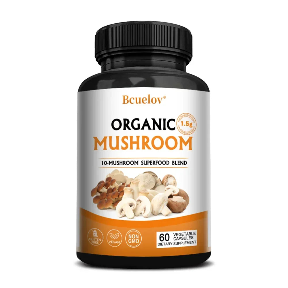 Mushroom Complex Capsules – Focus, Immunity & Memory Support