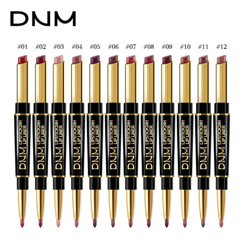 IFANYUO 2-in-1 Lip Liner & Matte Lipstick – 12 Colors
