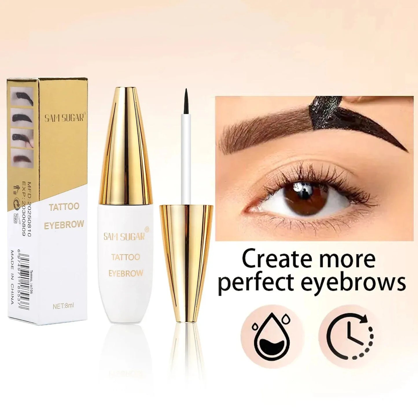 SAM SUGAR Peel-Off Brow Tattoo Cream – Waterproof Long-Lasting