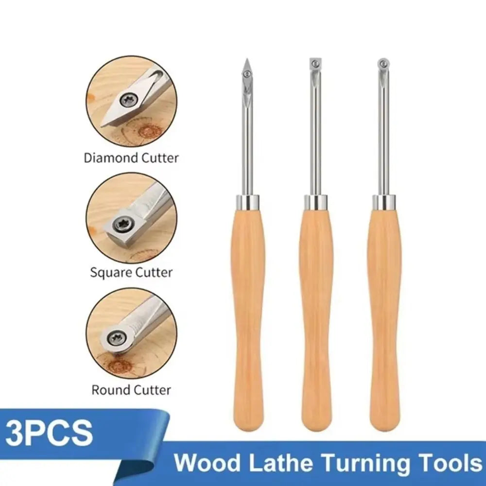 Hard Alloy Wood Lathe Tool Set – Swan Neck & Ergonomic Handle