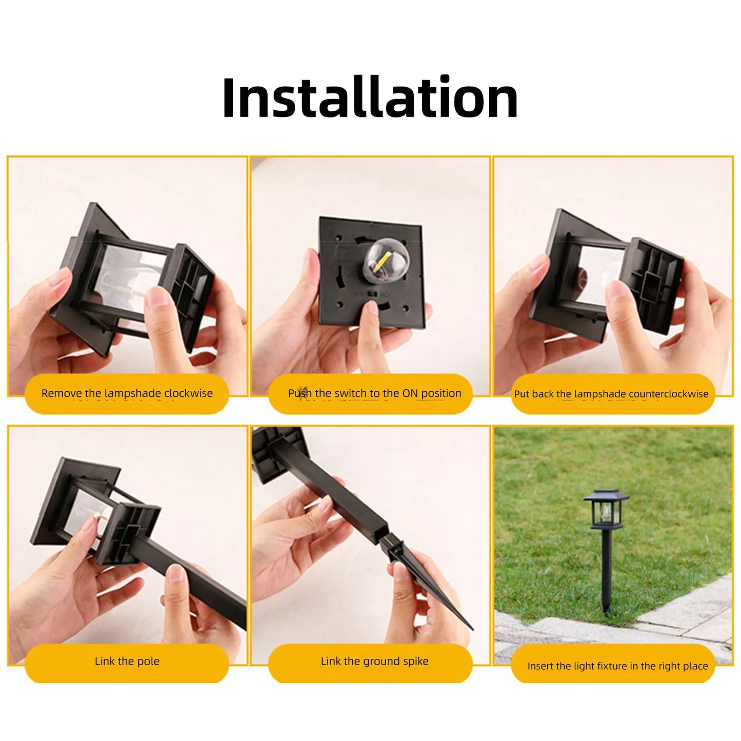 Solar LED Ground Stake Lights – Garden & Lawn 2–8 Pack
