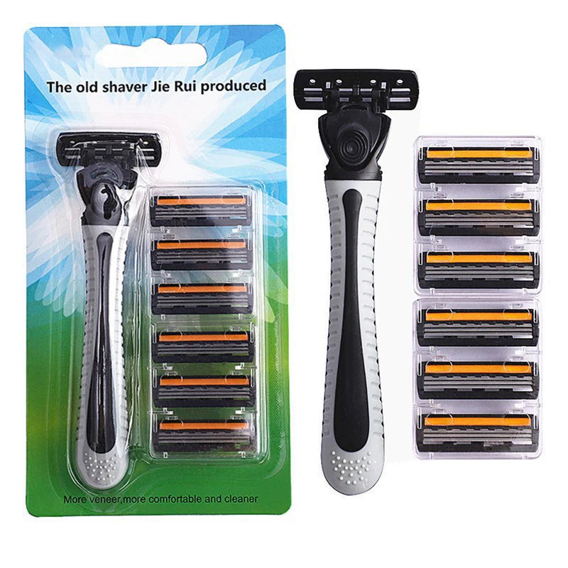 Men's Triple Blade Manual Razor | 19 Replacement Heads