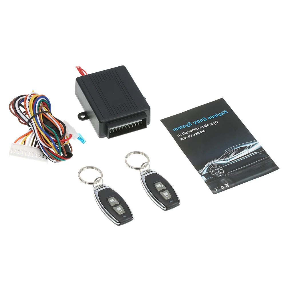 Universal Keyless Entry Car Door Lock System with Remote Kit