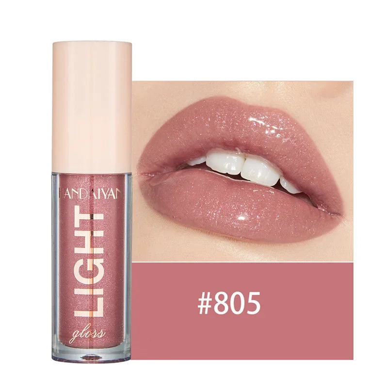 12-Color Mirror Pearl Lip Gloss – Glitter Glaze Liquid Lipstick