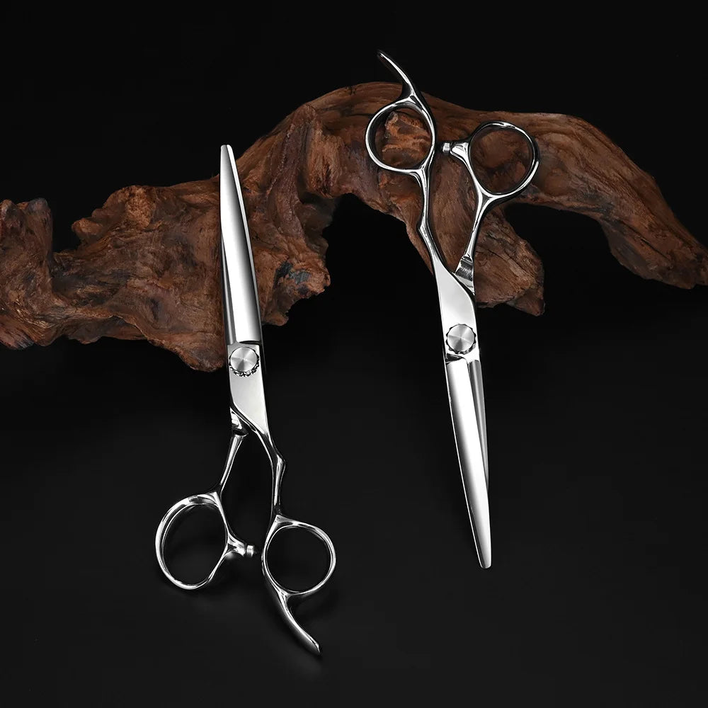 Barber Scissors Hairdressing Cutting Tools Thinning Shears for Hairdressers 5.5,6.0,6.5 Inch ATS314 Steel Peaceful Pleasures Health and Wellness