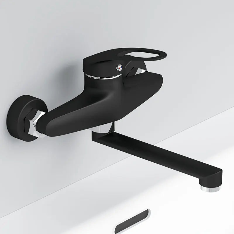 Wall Mount Single Handle Kitchen Mixer Faucet | Hot & Cold Tap