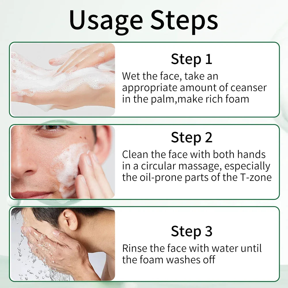 Men's Facial Cleanser – Oil Control & Blackhead Removal