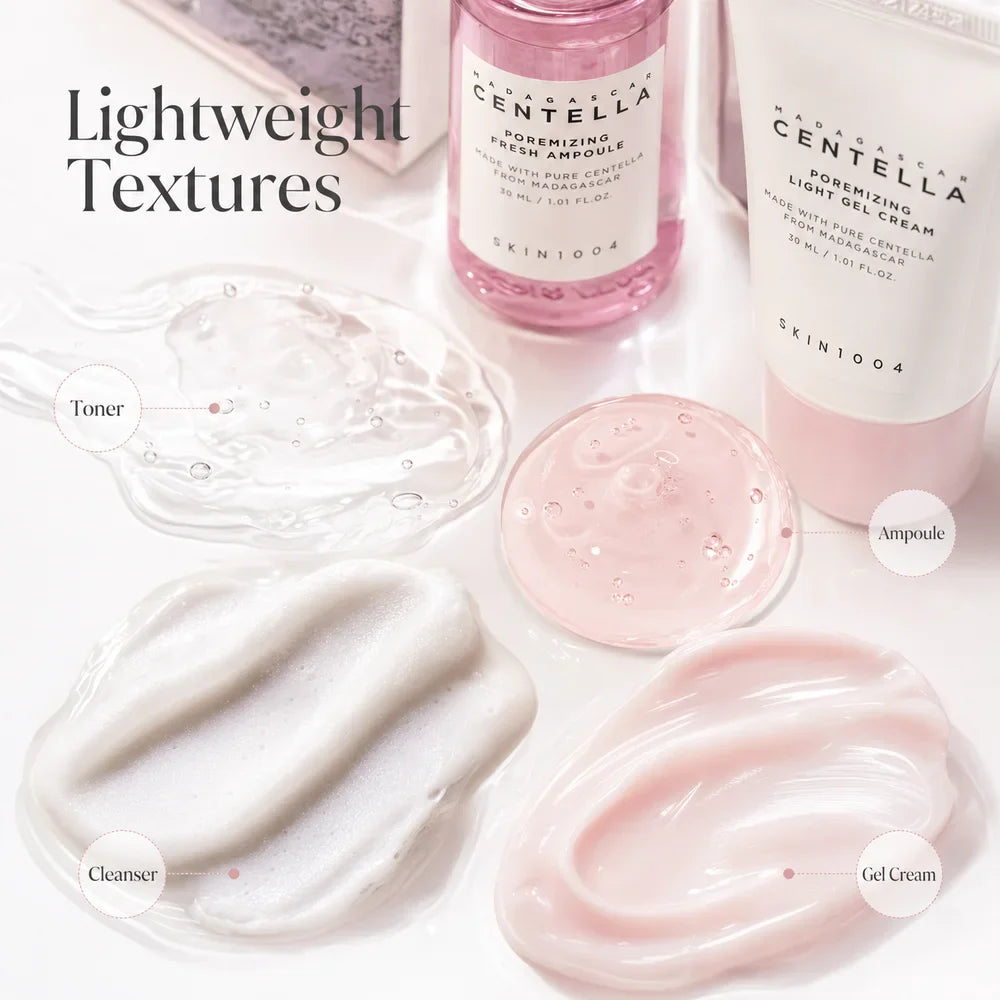 SKIN1004 Centella 4-Piece Travel Kit – Toner, Serum & Cream