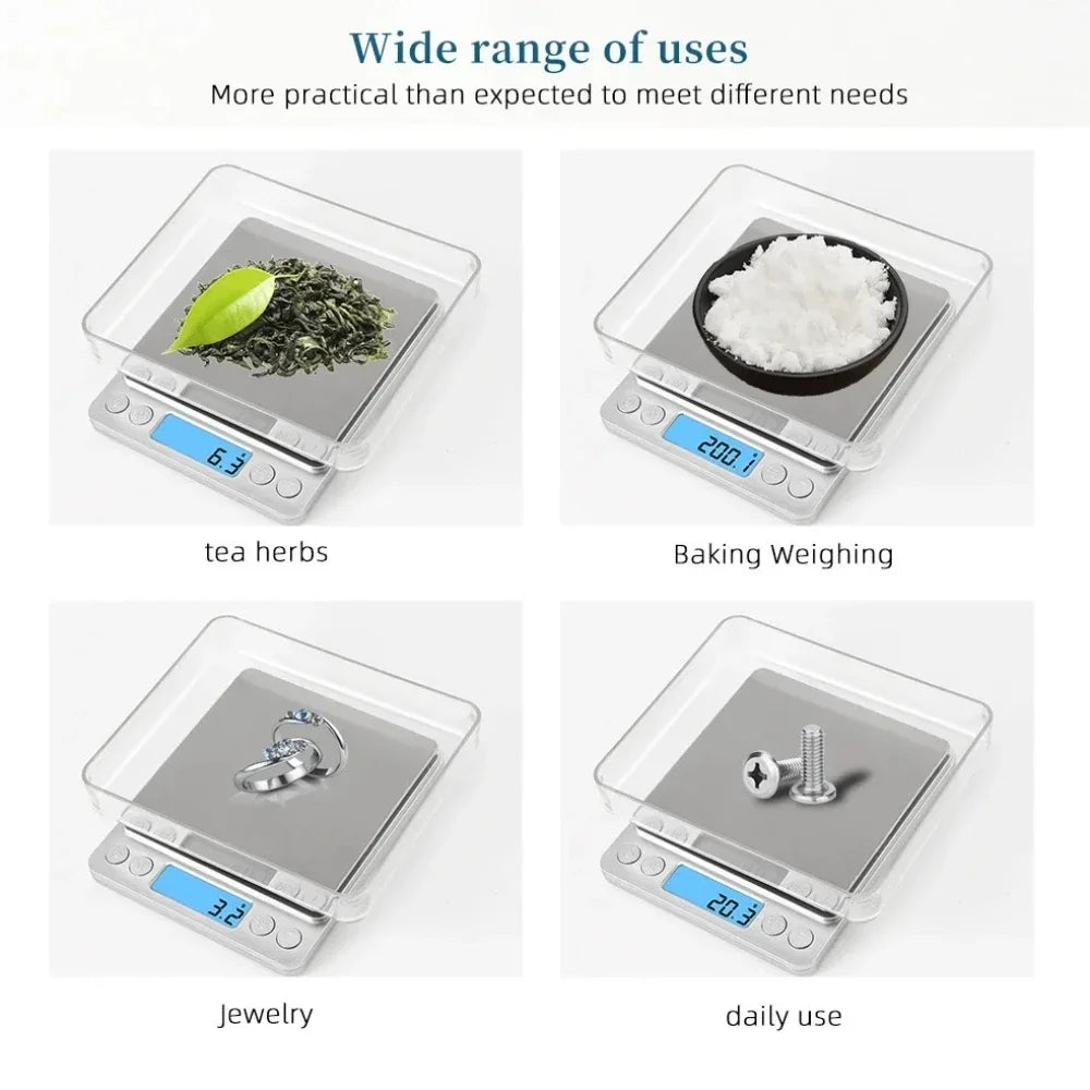 New multi specification digital kitchen scale precision scale for food and jewelry postal scale, LCD electronic measurement Peaceful Pleasures Health and Wellness