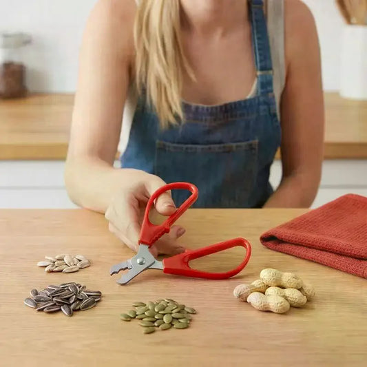 Stainless Steel Pistachio & Nut Cracker Sheller Pliers Nut Cracker Tool Peaceful Pleasures Health and Wellness