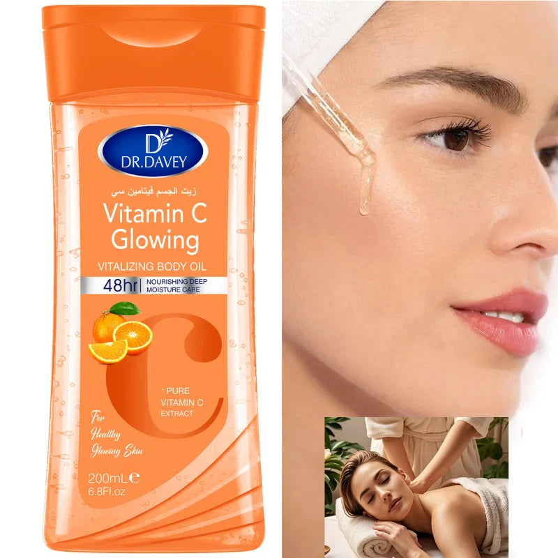 DR.DAVEY Vitamin C Body Care Set – Lotion, Soap & Oil