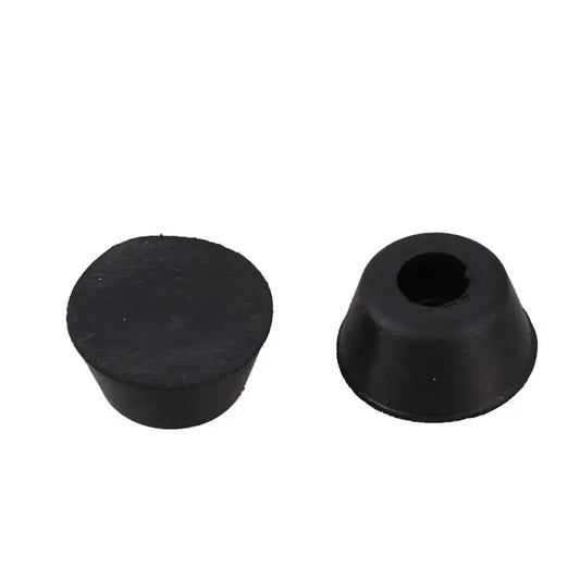 A36T-100 Pcs 21Mm X 10Mm Conical Recessed Rubber Feet Bumpers Pads Black Peaceful Pleasures Health and Wellness black