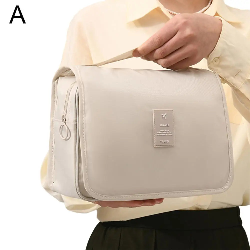 Waterproof Hanging Travel Makeup Bag & Toiletry Organizer
