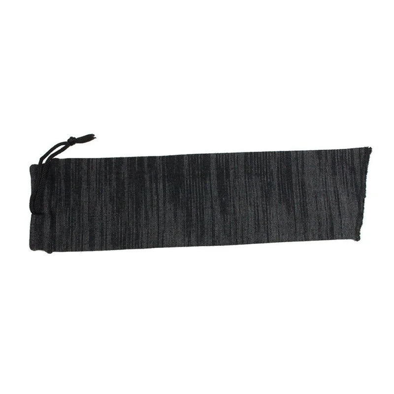Outdoor Knitted Storage Bag Tactical Equipment Cleaning And Dust Protection Socks Hunting Gun Protective Cover Dust Jacket Peaceful Pleasures Health and Wellness dark gray Short
