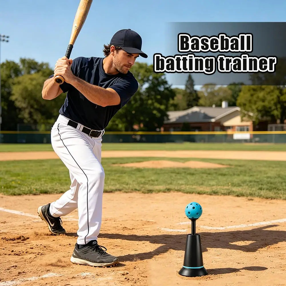 Baseball Tee Batting Trainer Set with 3 Practice Balls
