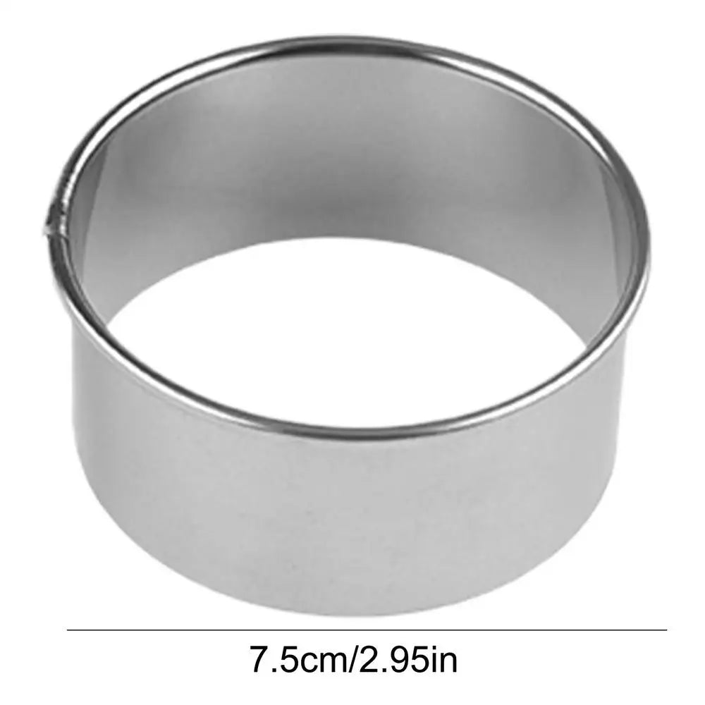 Stainless Steel Round Cookie Cutter & Mousse Ring Mold