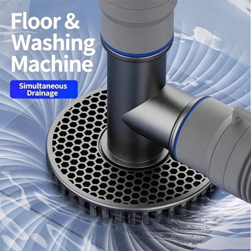 1PC Universal Washing Machine Floor Drain 2 in 1 Sewer Drain Connector Sink Sewer washroom Accessories Hose Adapter Disposer Peaceful Pleasures Health and Wellness