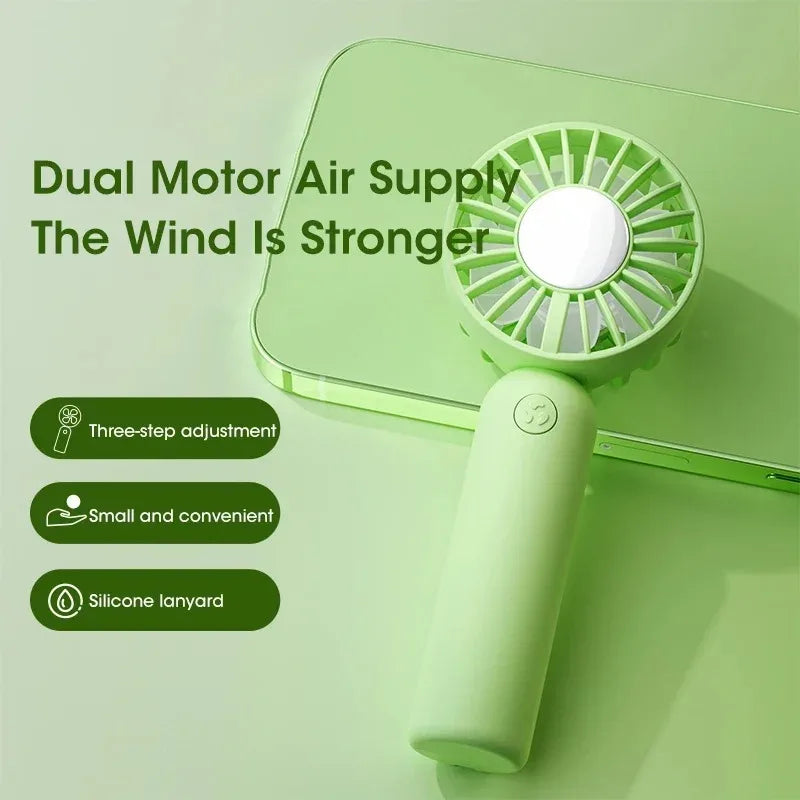 Portable Mini Handheld Fan USB Rechargeable 3 Speed Adjustable for Outdoor Camping Beach Office Summer Use Peaceful Pleasures Health and Wellness