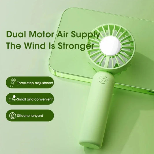 Portable Mini Handheld Fan USB Rechargeable 3 Speed Adjustable for Outdoor Camping Beach Office Summer Use Peaceful Pleasures Health and Wellness