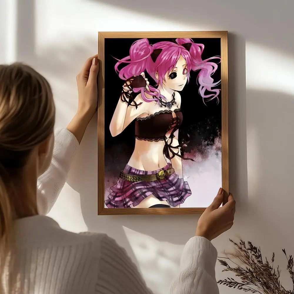 Anime S-Shiki Poster HD Self Adhesive Waterproof Wall Art Ideal for Home Office Dorm Bedroom Great Gift Peaceful Pleasures Health and Wellness White4 15X20cmNoframe