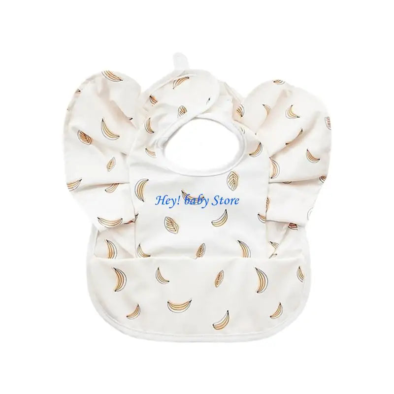 Angel Wing Flying Sleeve Baby Bib | Waterproof Catcher Bib