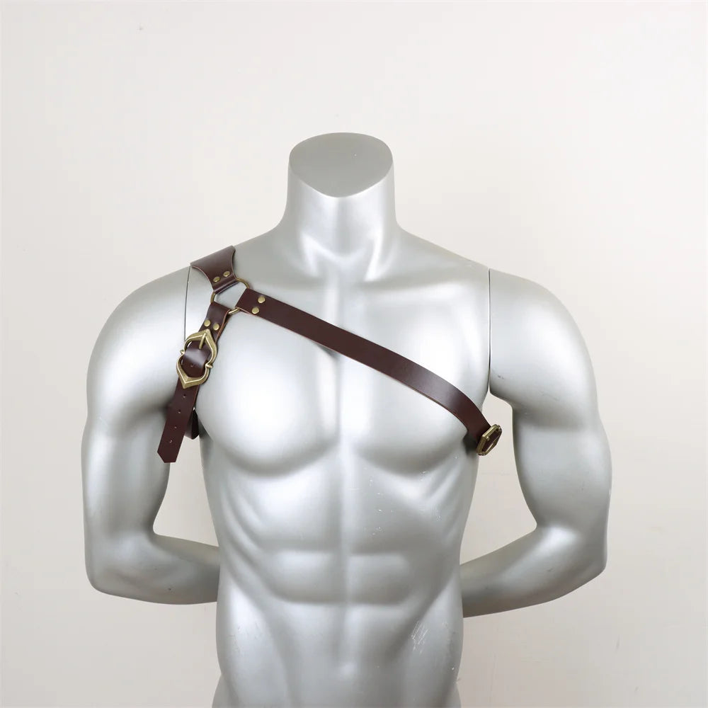 Leather Belt Sword Katana Sheath Holster Medieval Men Larp Weapon