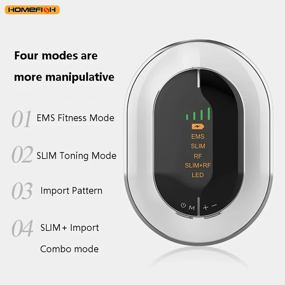 Smart Cordless Body Shaping Tool - Electric Massage Belt for Belly, Waist, Thighs & Buttocks Sculpting with Adjustable Intensity Peaceful Pleasures Health and Wellness
