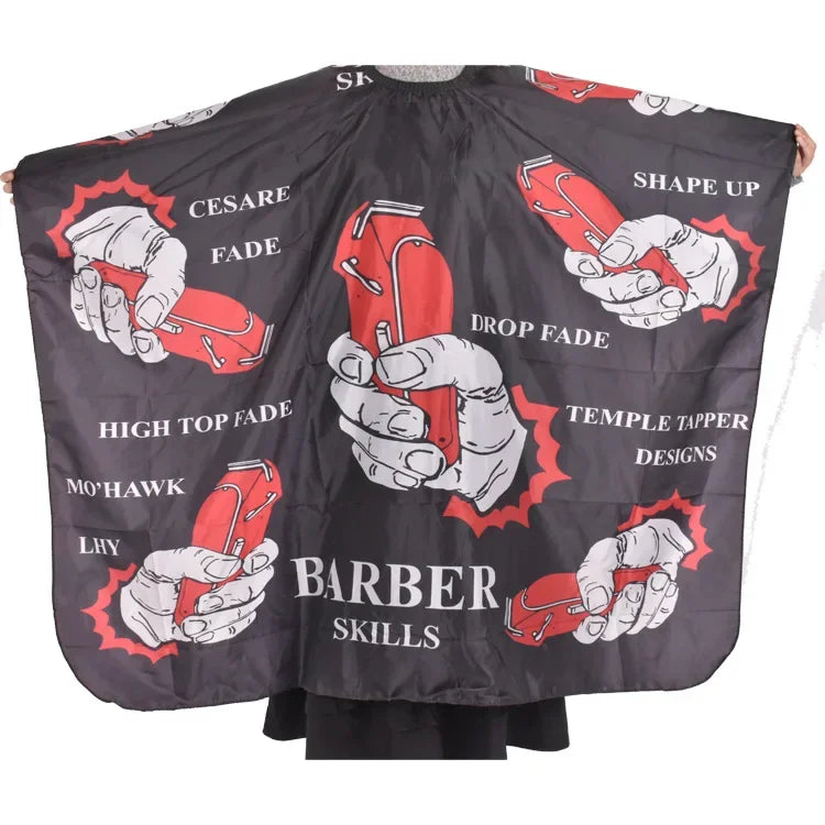 Professional Hairdresser Hair Cutting Gown, Hairdressing Pattern Apron, Polyester Cape, New Haircut Hairdresser Barber Cloth Peaceful Pleasures Health and Wellness A