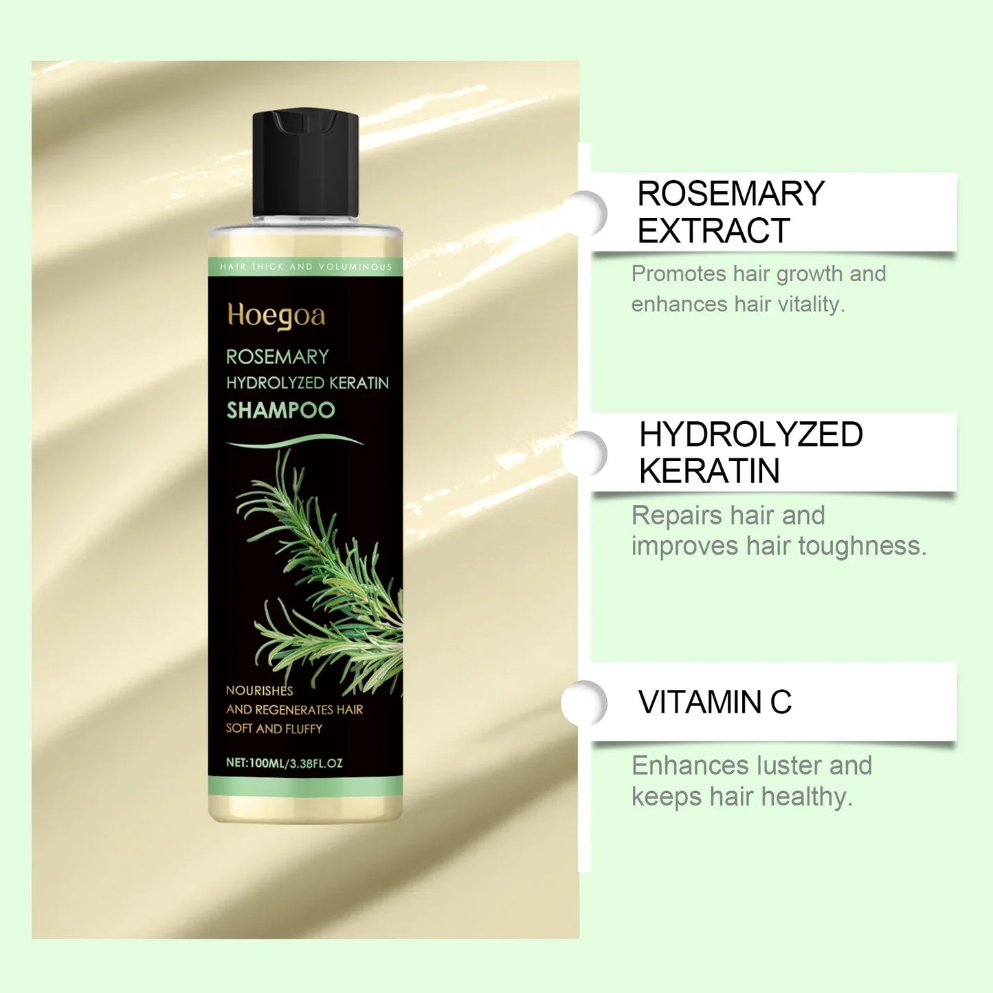 HOEGOA Rosemary Shampoo – Hair Growth & Deep Nourishing