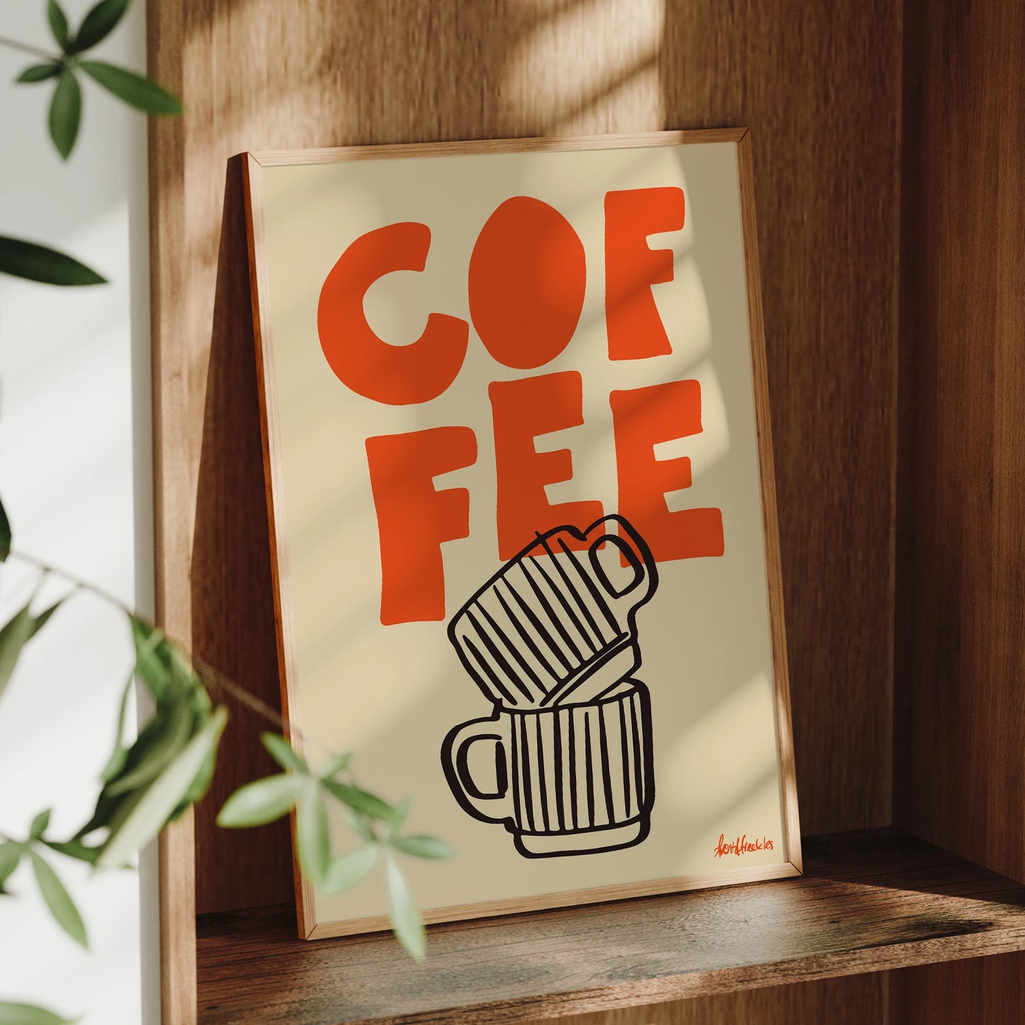 Espresso Minimalist Canvas Wall Art Print | Coffee Home Decor