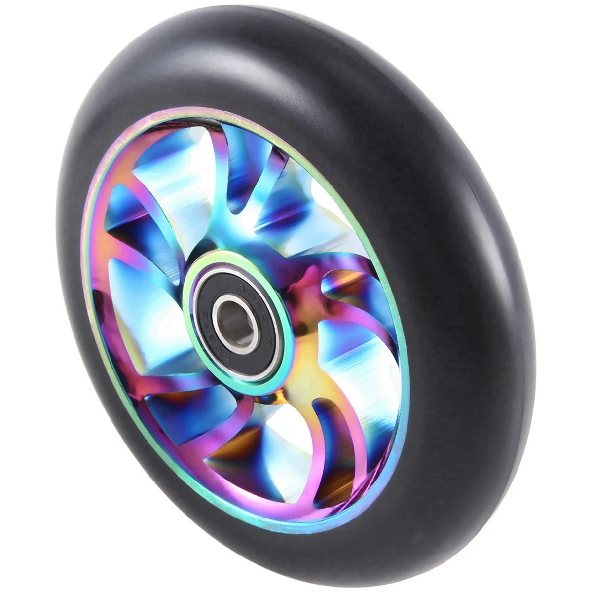 2Pcs 110 mm Colorful Aluminium Stunt Scooter Wheels Aluminum Scooter Wheel Scooter Accessories Peaceful Pleasures Health and Wellness